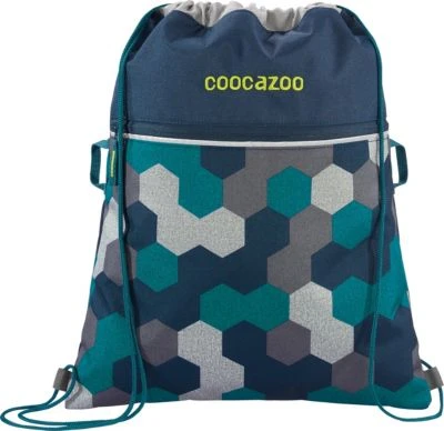 Coocazoo Sportbeutel RocketPocket2 Blue Geometric Melange 1 Coocazoo Sportbeutel RocketPocket2 Blue Geometric Melange