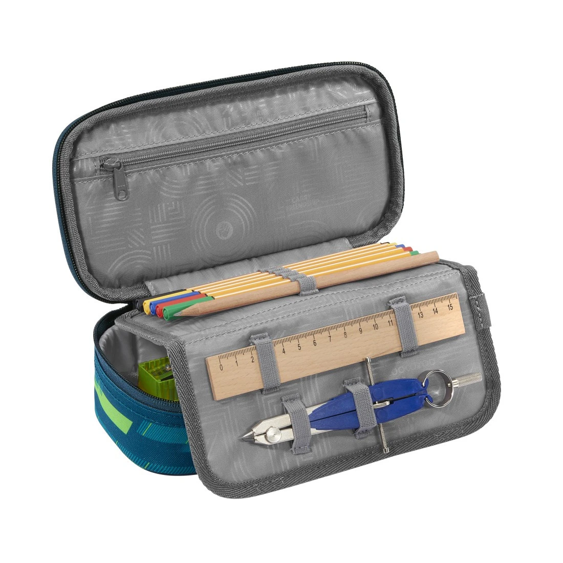 Schlampermäppchen Coocazoo, Lime Stripe 2 Schlampermäppchen Coocazoo, Lime Stripe – Bild 2