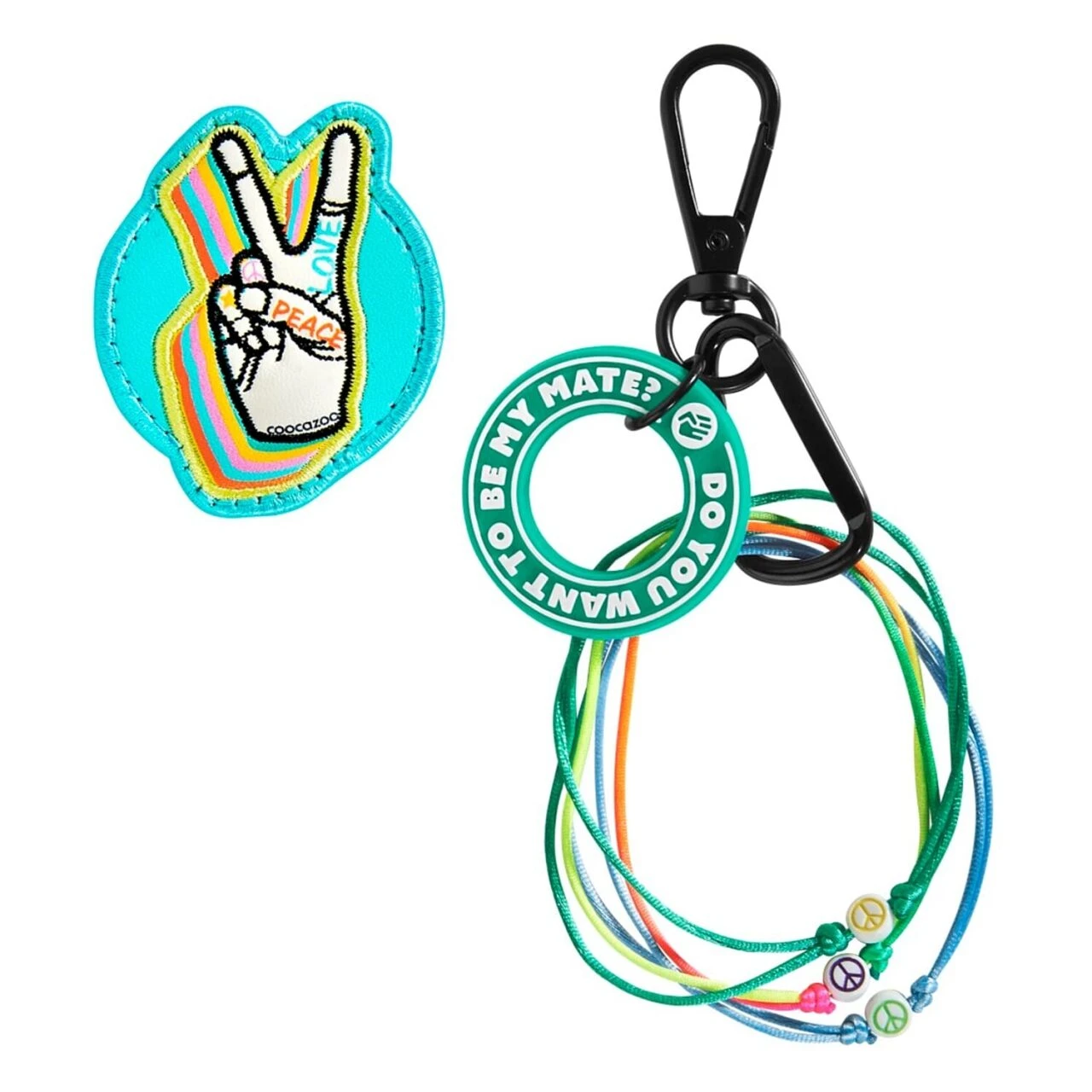Coocazoo 211475 COLOUR UP-Set Colourful World: Anhänger & Klett-Patch 1 Coocazoo 211475 COLOUR UP-Set Colourful World: Anhänger & Klett-Patch