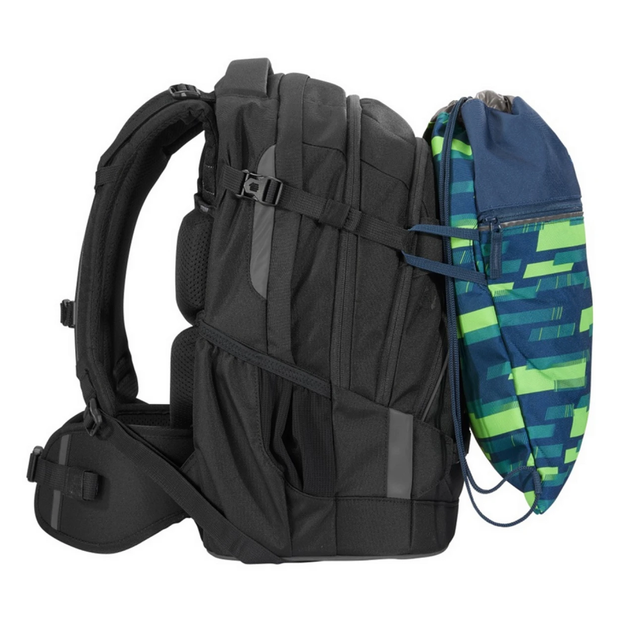 Coocazoo 211524 Turnbeutel, Lime Stripe 2 Coocazoo 211524 Turnbeutel, Lime Stripe – Bild 2